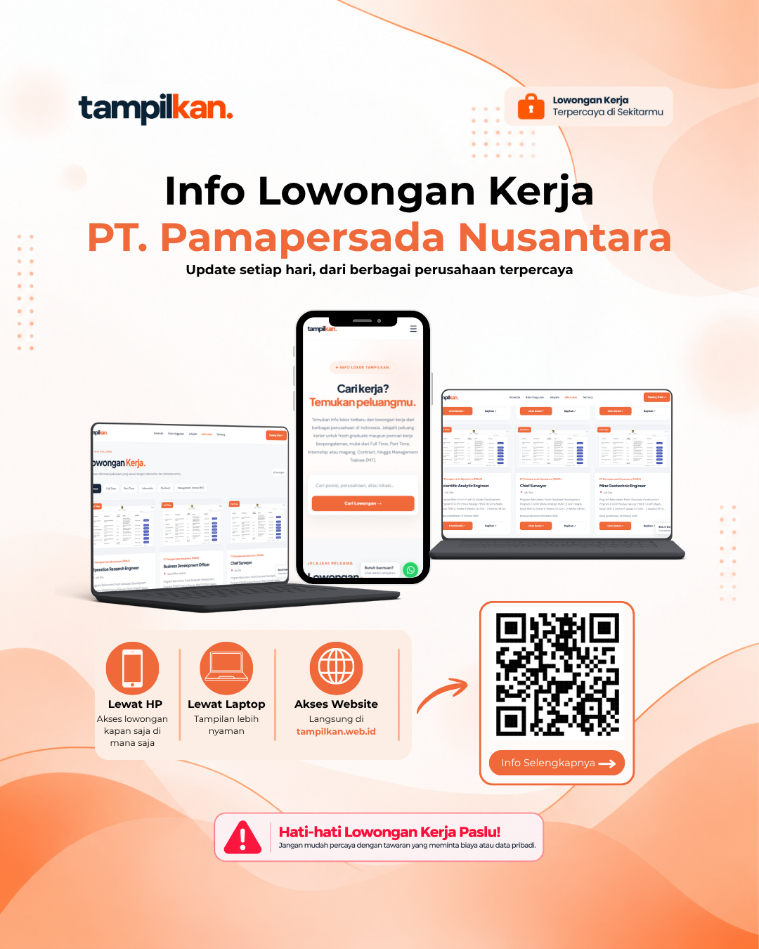Poster lowongan Admin